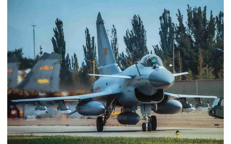 The footage of the J-10C elephant strolling has been released for the first time